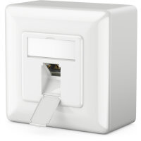 Patchdose Cat.6a 1x RJ45 Aufputz
